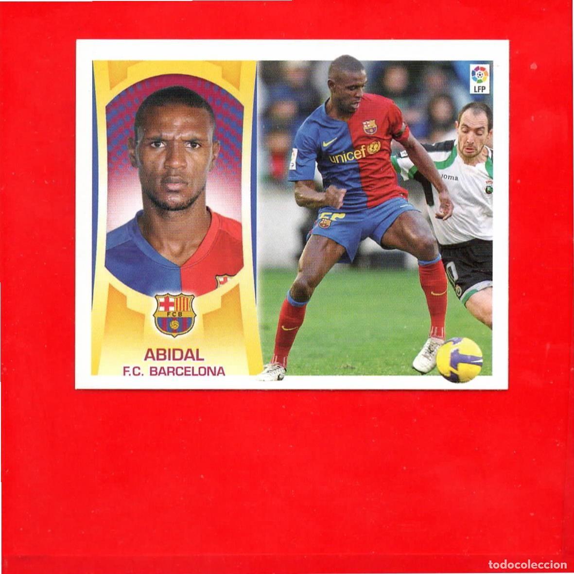 Cromos de F&uacute;tbol: ABIDAL F.C. BARCELONA - LIGA ESTE 2009 2010 09 10 SIN PEGAR