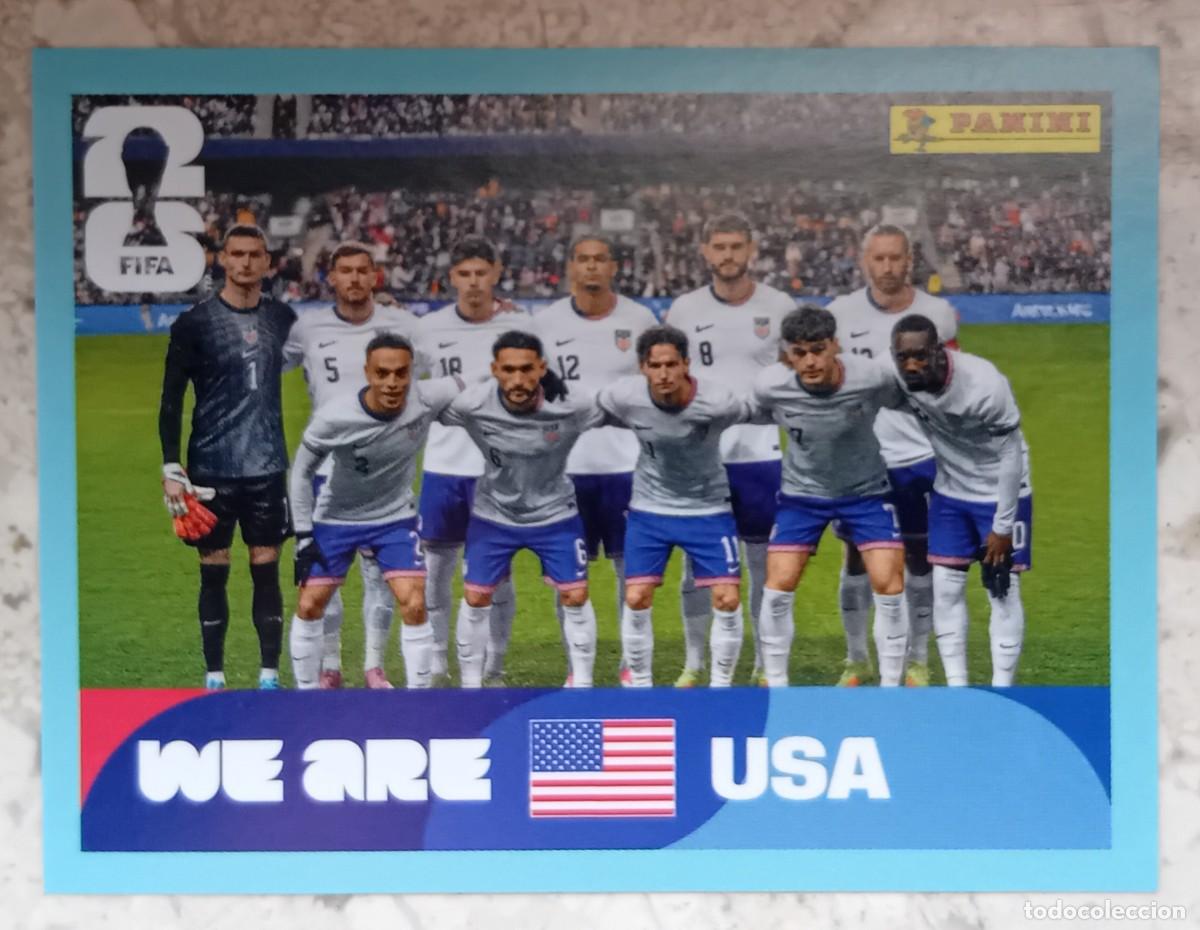 Cromos de F&uacute;tbol: Figurina Panini 2026 Cromo Fifa World Cup Usa Mundial 2026 squadra alineaci&oacute;n team USA n USA 13