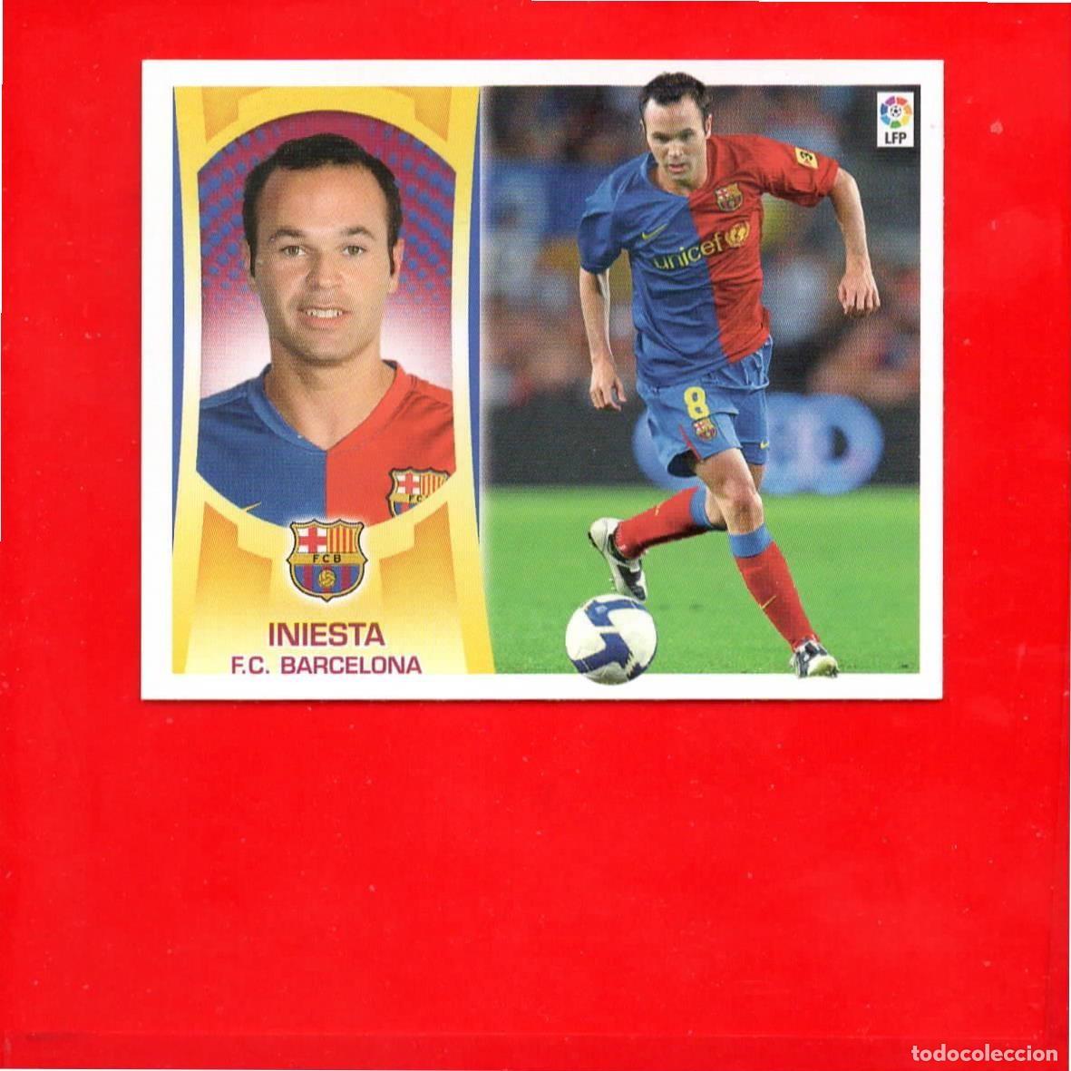 Cromos de F&uacute;tbol: INIESTA F.C. BARCELONA - LIGA ESTE 2009 2010 09 10 SIN PEGAR
