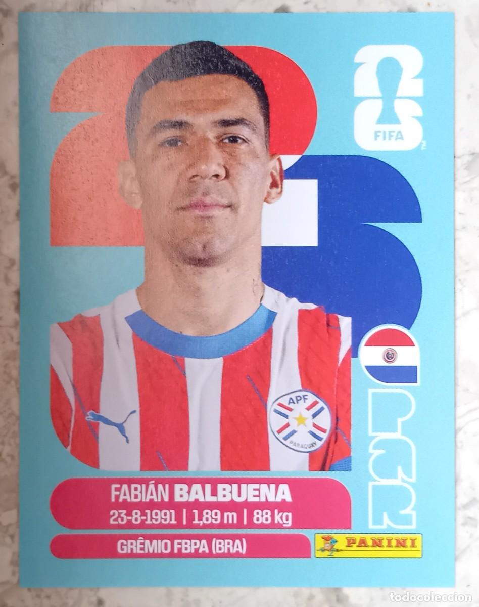 Cromos de F&uacute;tbol: Figurina Panini 2026 Cromo Fifa World Cup Usa Mundial 2026 Fabi&aacute;n Balbuena Paraguay n PAR 5