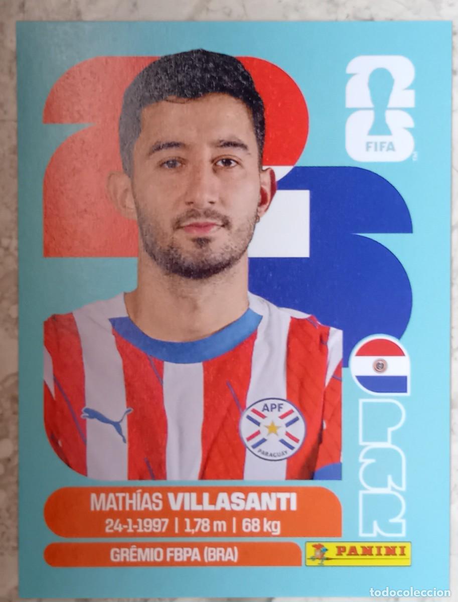 Cromos de F&uacute;tbol: Figurina Panini 2026 Cromo Fifa World Cup Usa Mundial 2026 Mathias Villasanti Paraguay n PAR 9