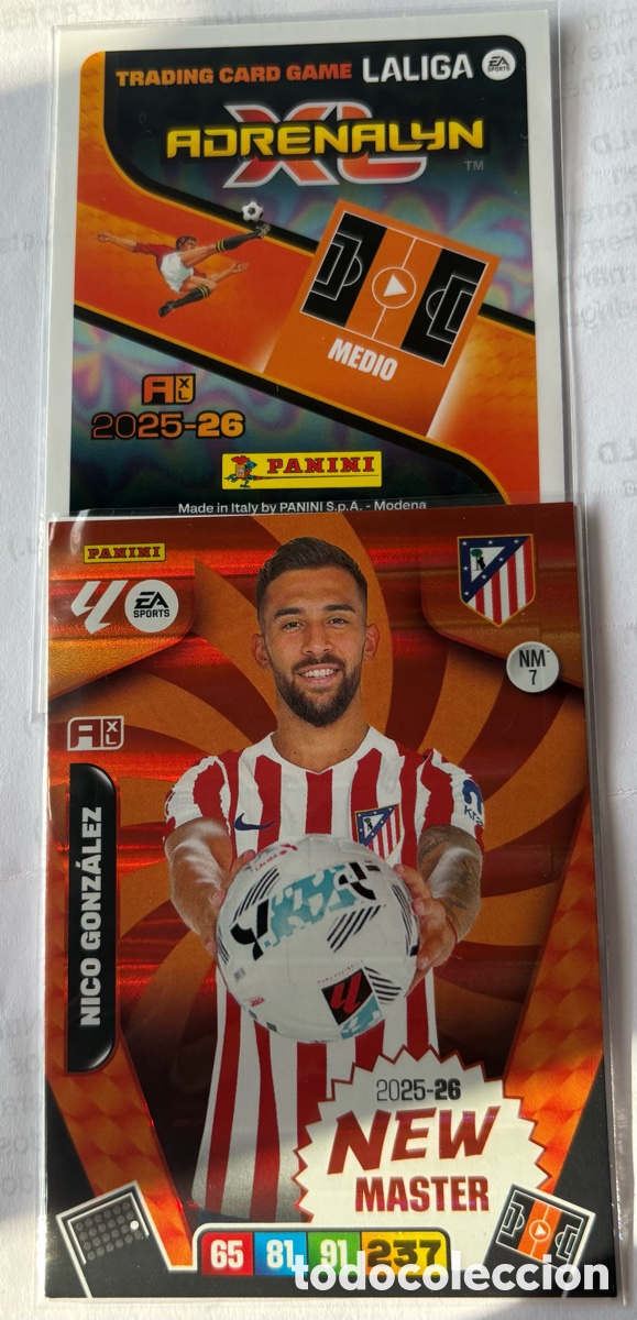 Cromos de F&uacute;tbol: ADRENALYN 25-26 / NEW MASTER 7
