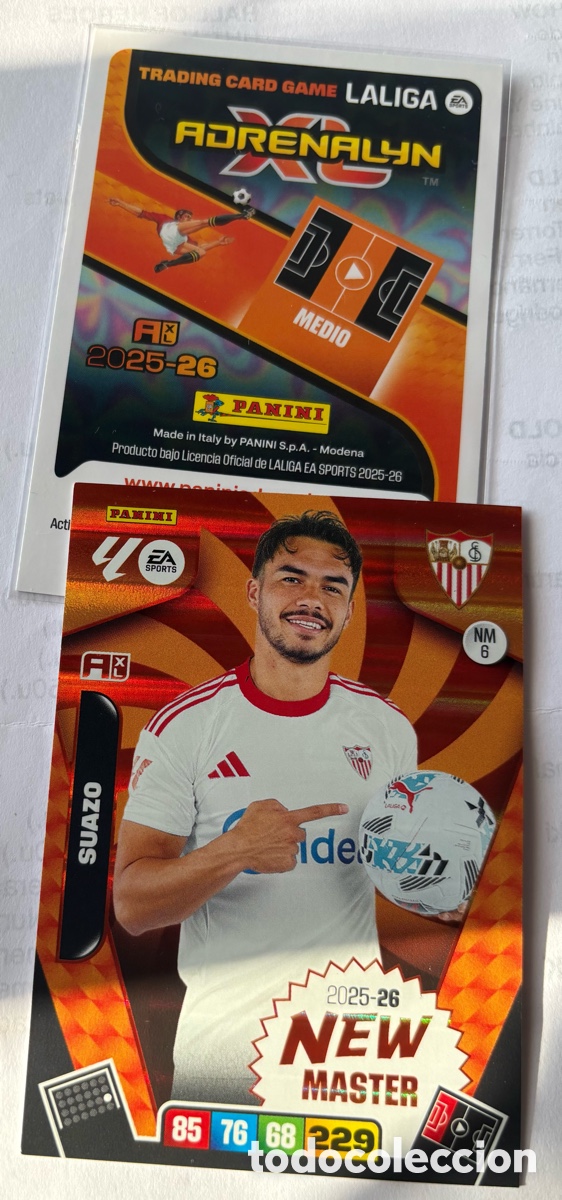 Cromos de F&uacute;tbol: ADRENALYN 25-26/ NEW MASTER 6