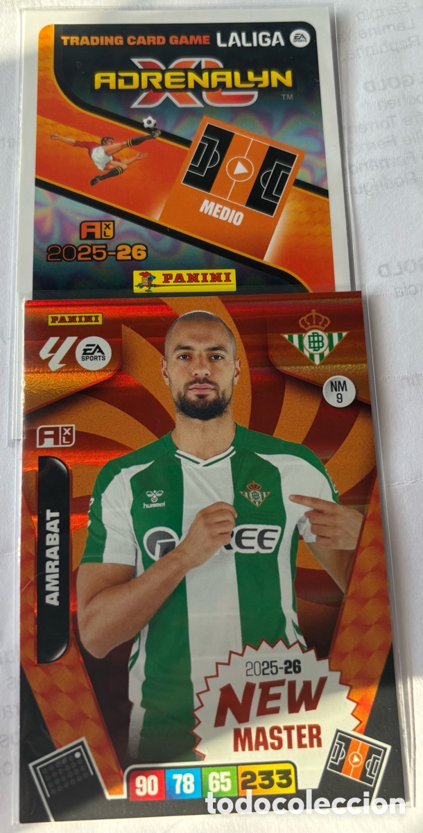 Cromos de F&uacute;tbol: ADRENALYN 25-26 / NEW MASTER 9