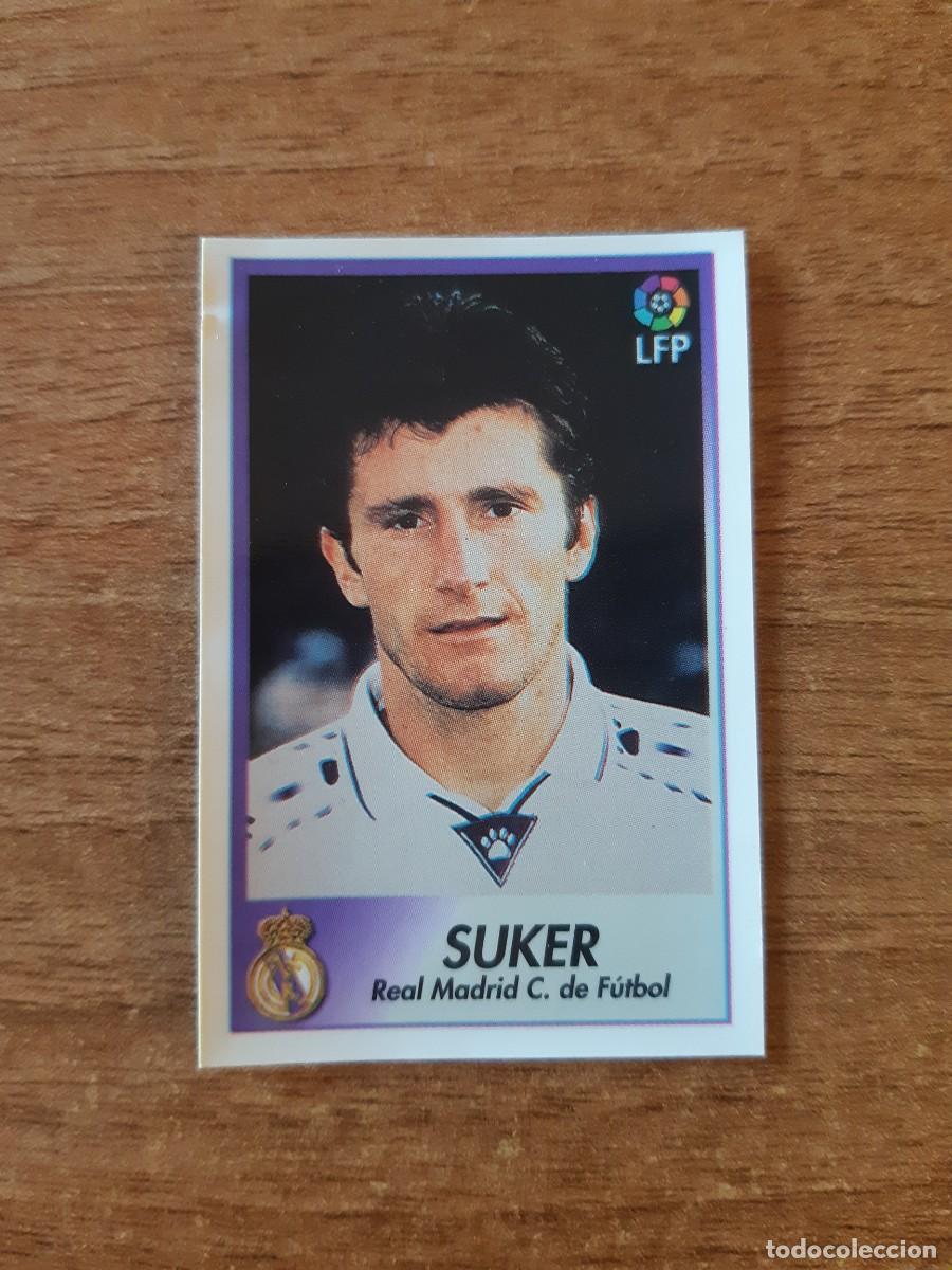 Cromos de F&uacute;tbol: N&deg;169 Suker (Real Madrid) Liga 96-97 BOLLYCAO. Trasera Sigue La Liga. Nunca pegado, sin pegar