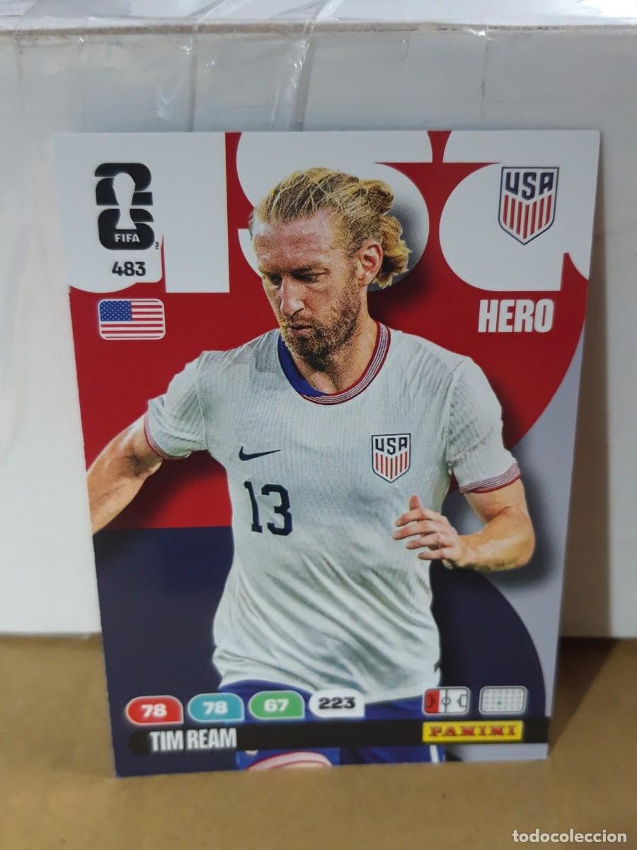 Figurine di Calcio: TIM REAM ESTADOS UNIDOS N&ordm; 483 HERO ADRENALYN FIFA WORLD CUP 2026 PANINI