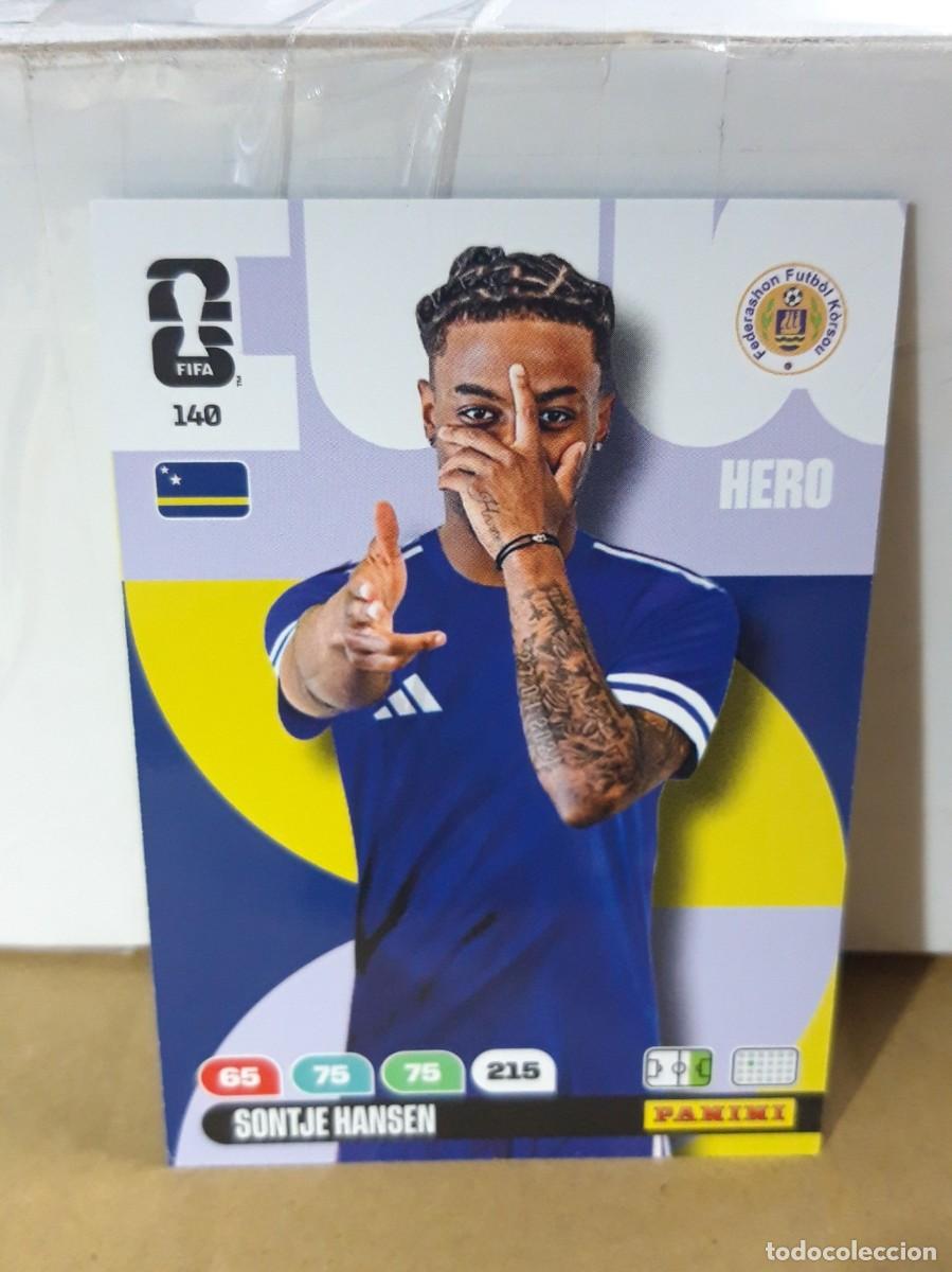 Figurine di Calcio: SONTJE HANSEN CURA&Ccedil;AO N&ordm; 140 HERO ADRENALYN FIFA WORLD CUP 2026 PANINI