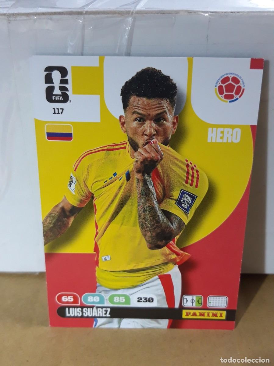 Figurine di Calcio: LUIS SUAREZ COLOMBIA N&ordm; 117 HERO ADRENALYN FIFA WORLD CUP 2026 PANINI
