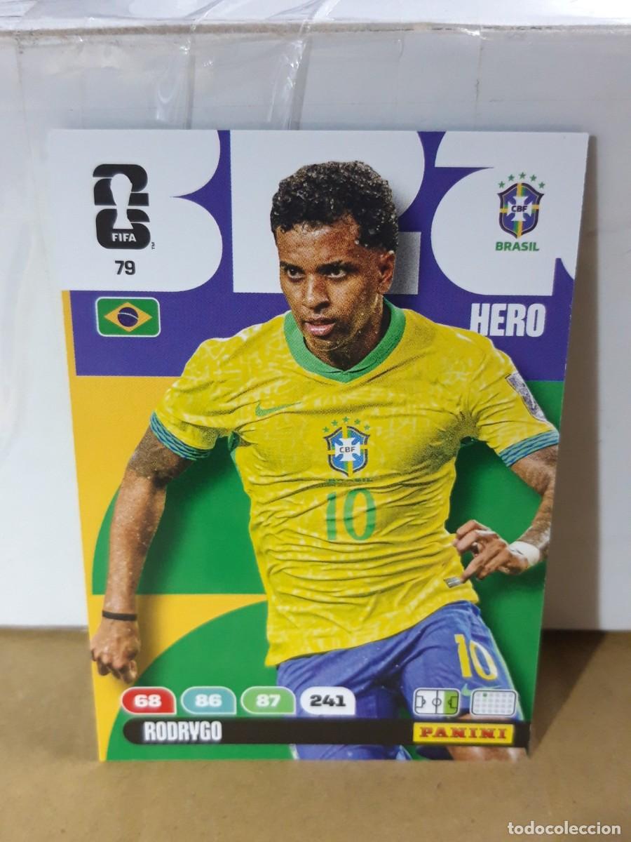 Figurine di Calcio: RODRYGO BRASIL N&ordm; 79 HERO ADRENALYN FIFA WORLD CUP 2026 PANINI