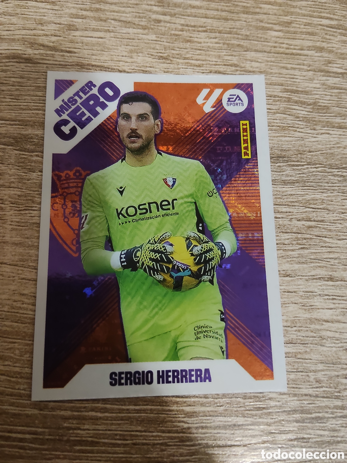 Cromos de F&uacute;tbol: Sergio Herrera Osasuna Mister Cero liga 2025 2026 25 26 ediciones este