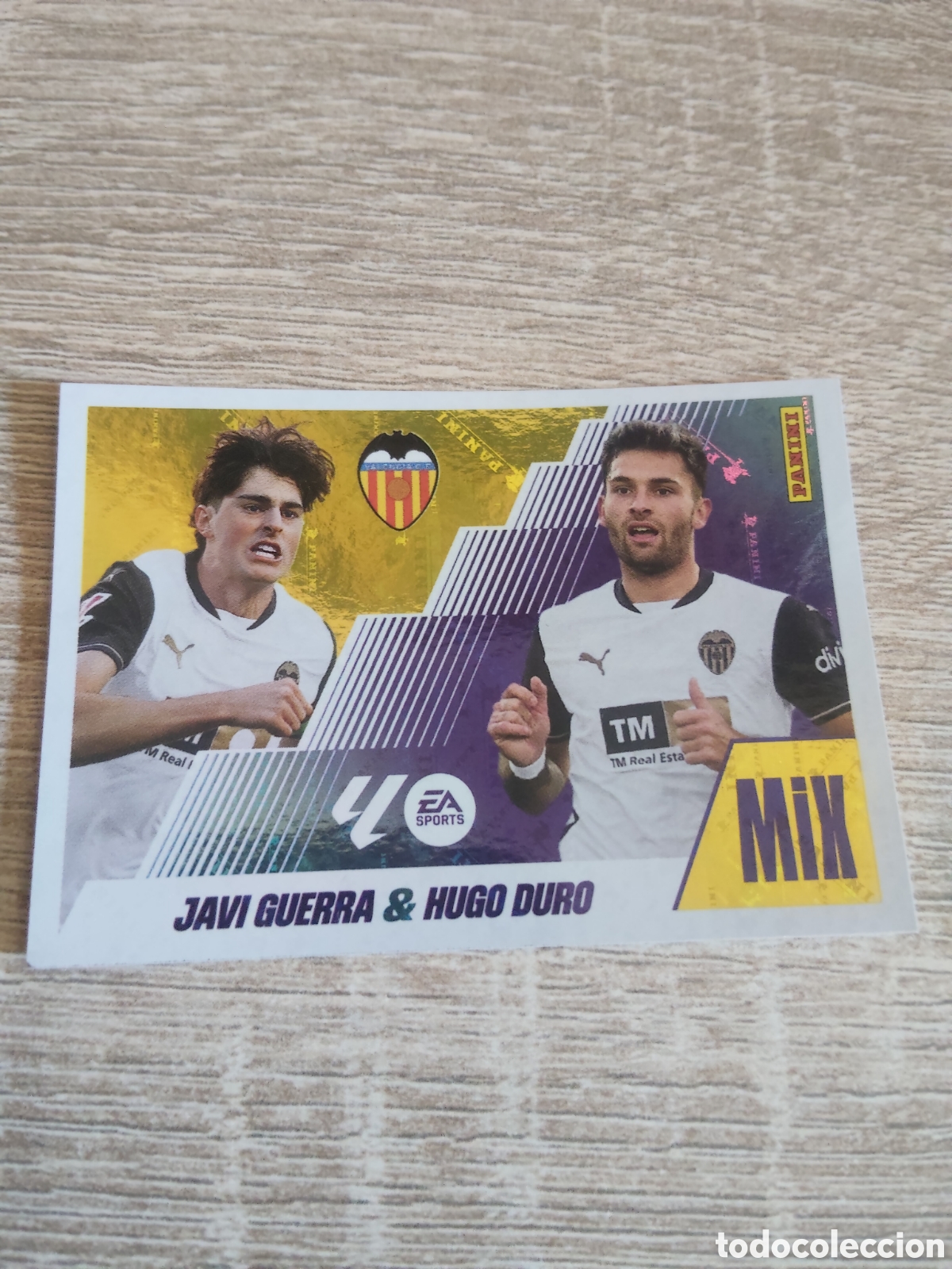 Cromos de F&uacute;tbol: Javi Guerra& Hugo Duro Valencia mix liga 2025 2026 25 26 ediciones este
