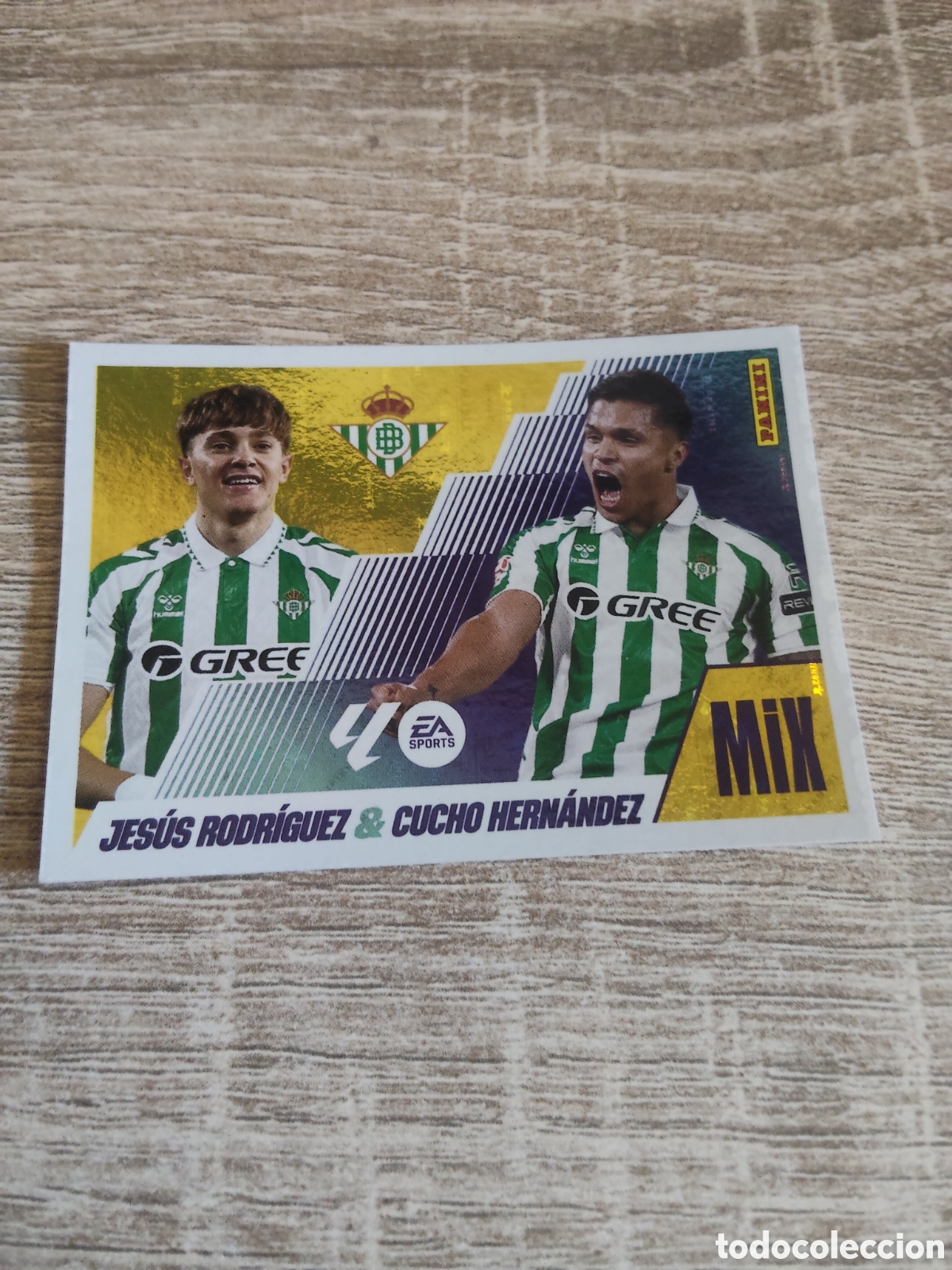 Cromos de F&uacute;tbol: Jes&uacute;s Rodr&iacute;guez&Cucho Hern&aacute;ndez Real Betis mix liga 2025 2026 25 26 ediciones este
