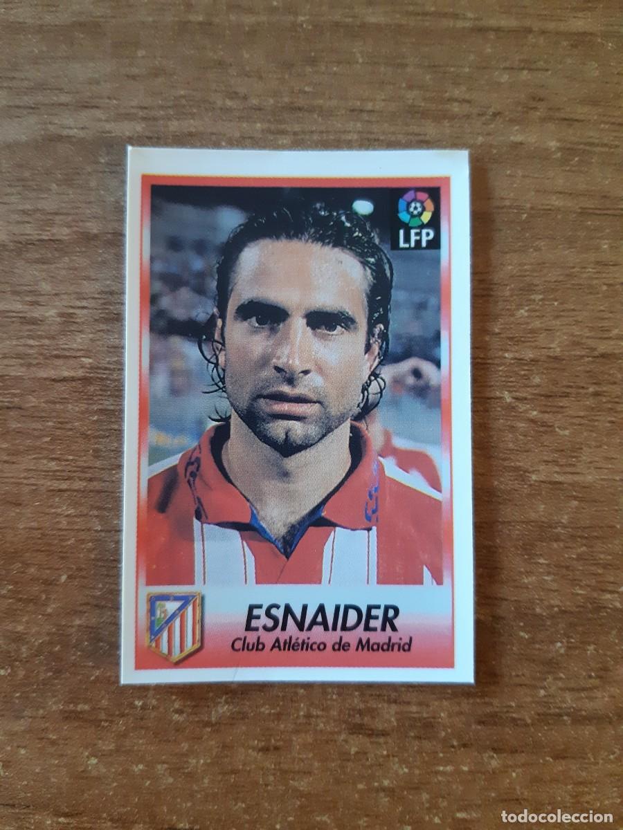 Cromos de F&uacute;tbol: N&deg;155 Esnaider (Atl&eacute;tico Madrid) Liga 96-97 BOLLYCAO. Trasera Sigue La Liga. Nunca pegado, sin pegar