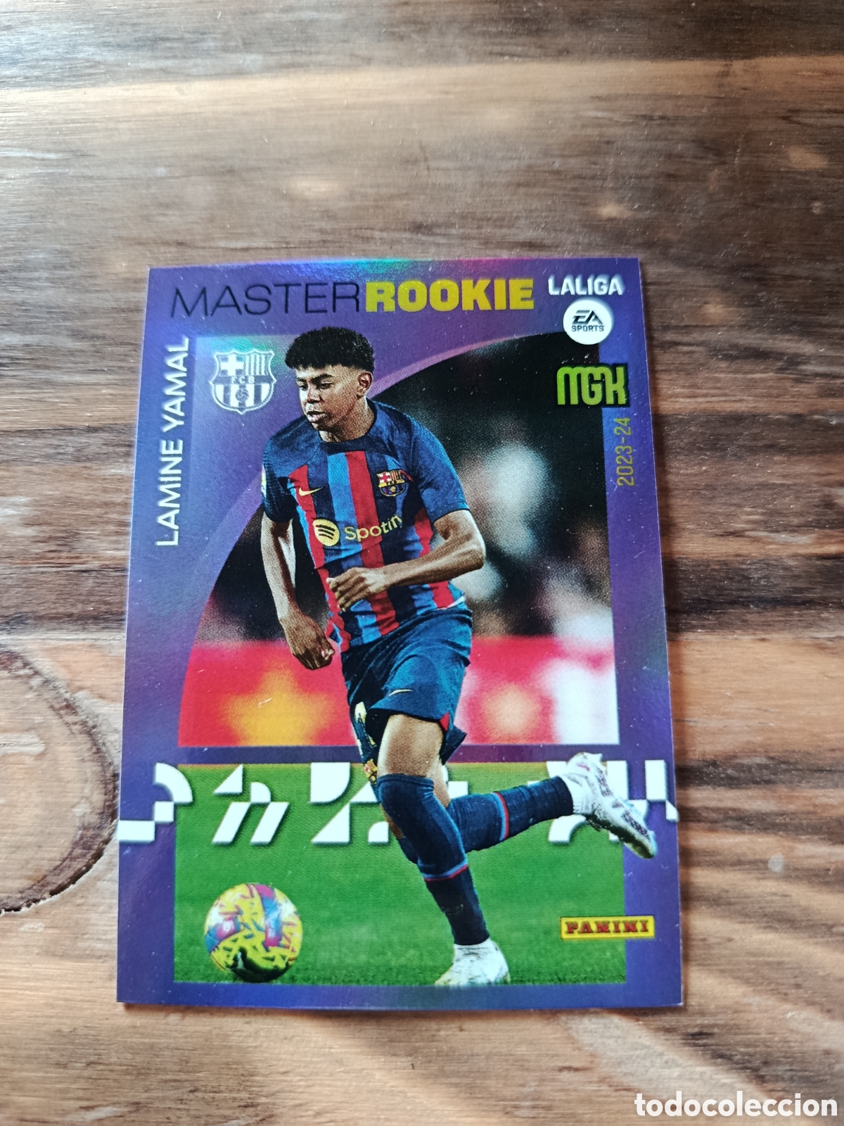 Cromos de F&uacute;tbol: Carta lamine yamal m&aacute;ster rookie megacraks 23-24