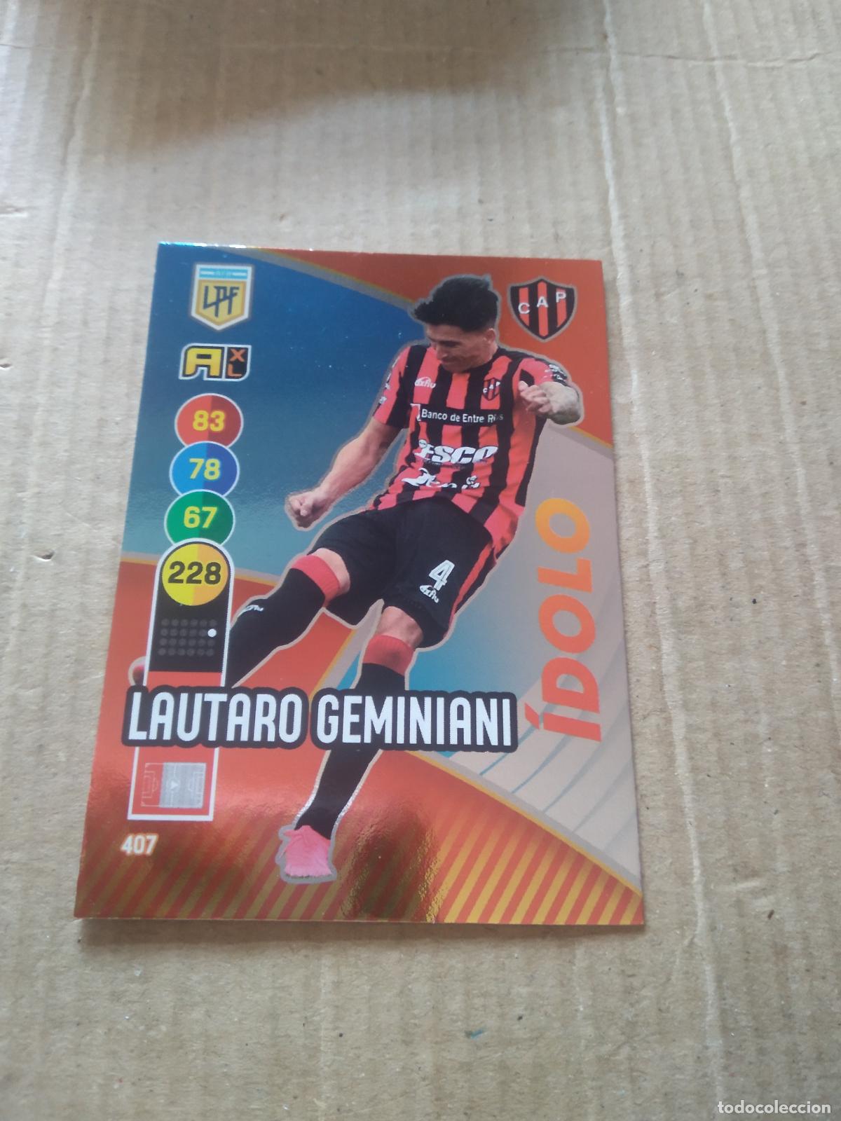 Cromos de F&uacute;tbol: 407 LAUTARO GEMINIANI PATRONATO CROMO FUTBOL ARGENTINO PANINI LIGA ARGENTINA 2021 ADRENALYN