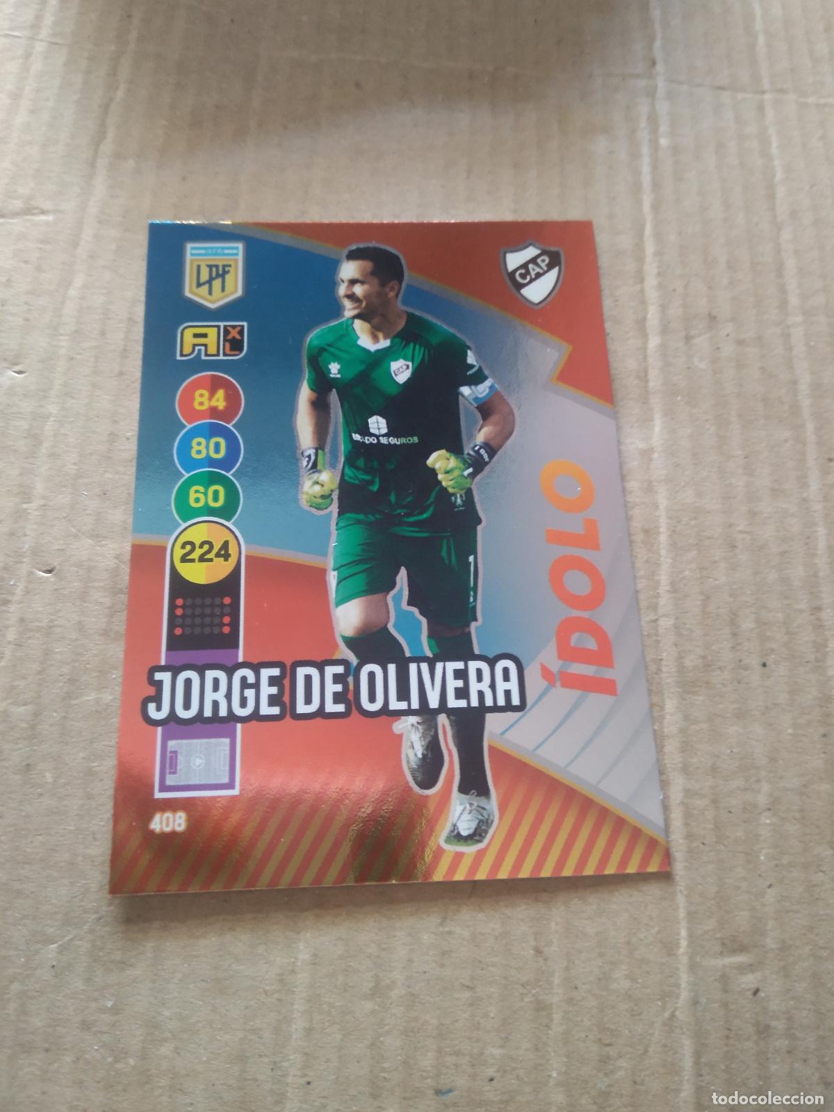 Cromos de F&uacute;tbol: 408 JORGE DE OLIVERA PLATENSE CROMO FUTBOL ARGENTINO PANINI LIGA ARGENTINA 2021 ADRENALYN
