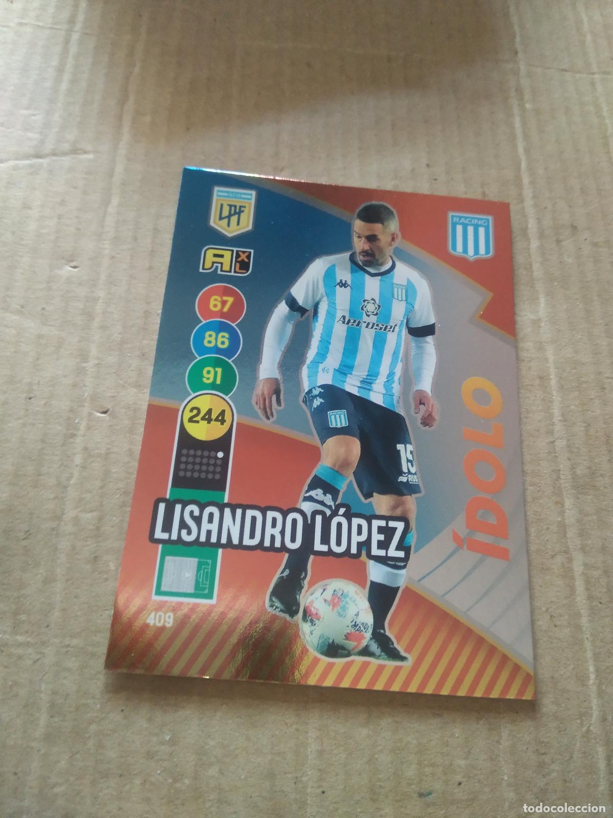 Cromos de F&uacute;tbol: 409 LISANDRO LOPEZ RACING CROMO FUTBOL ARGENTINO PANINI LIGA ARGENTINA 2021 ADRENALYN