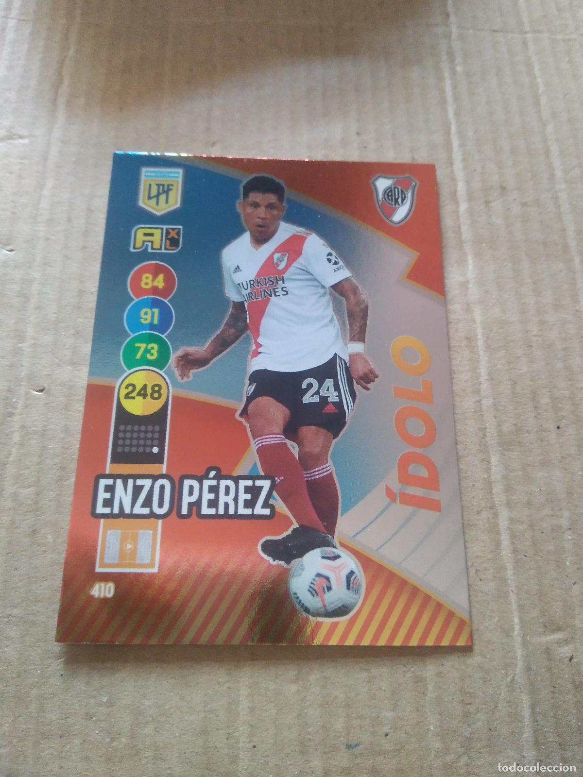 Cromos de F&uacute;tbol: 410 ENZO PEREZ RIVER PLATE CROMO FUTBOL ARGENTINO PANINI LIGA ARGENTINA 2021 ADRENALYN
