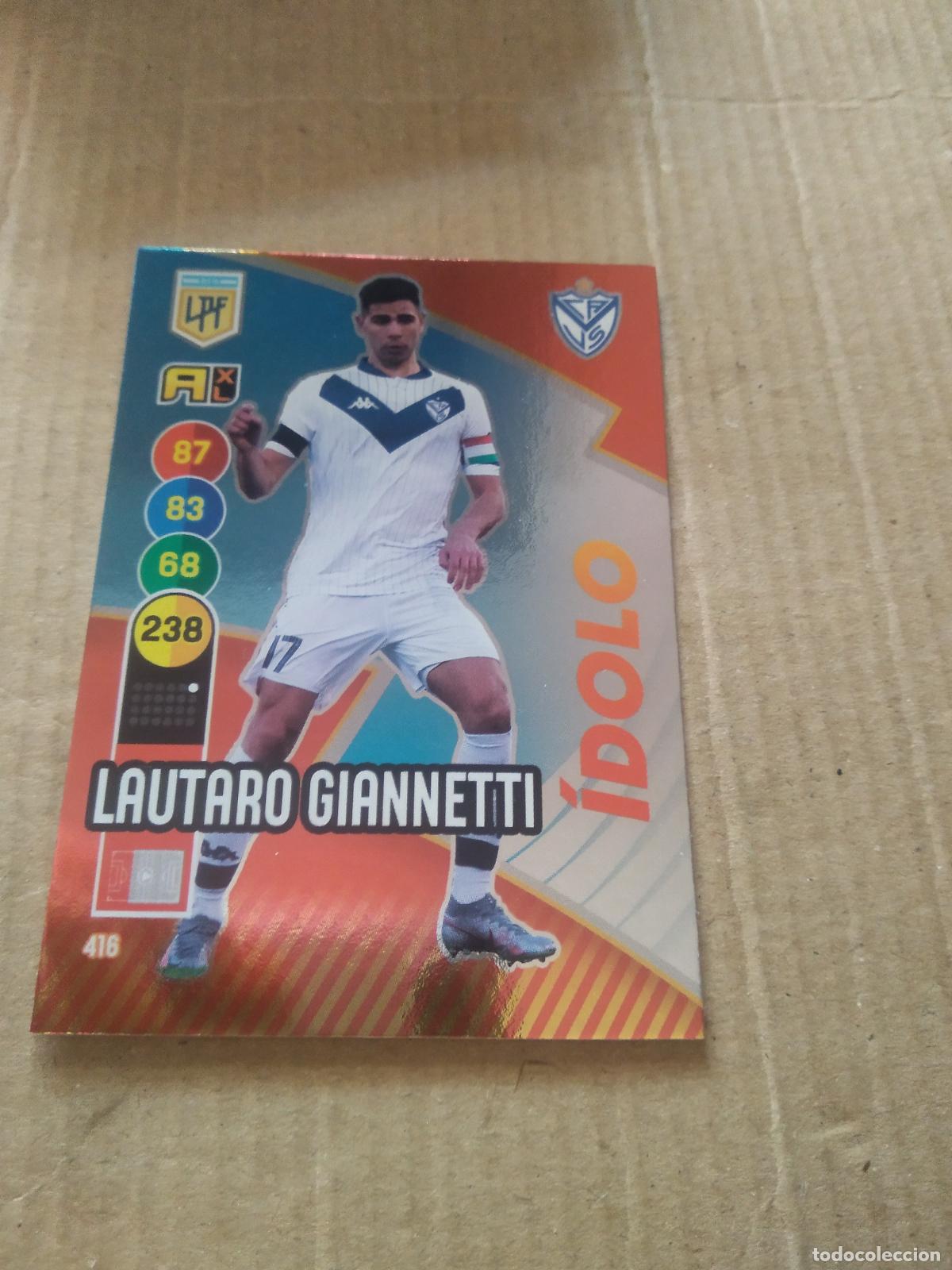 Cromos de F&uacute;tbol: 416 LAUTARO GIANNETTI VELEZ CROMO FUTBOL ARGENTINO PANINI LIGA ARGENTINA 2021 ADRENALYN