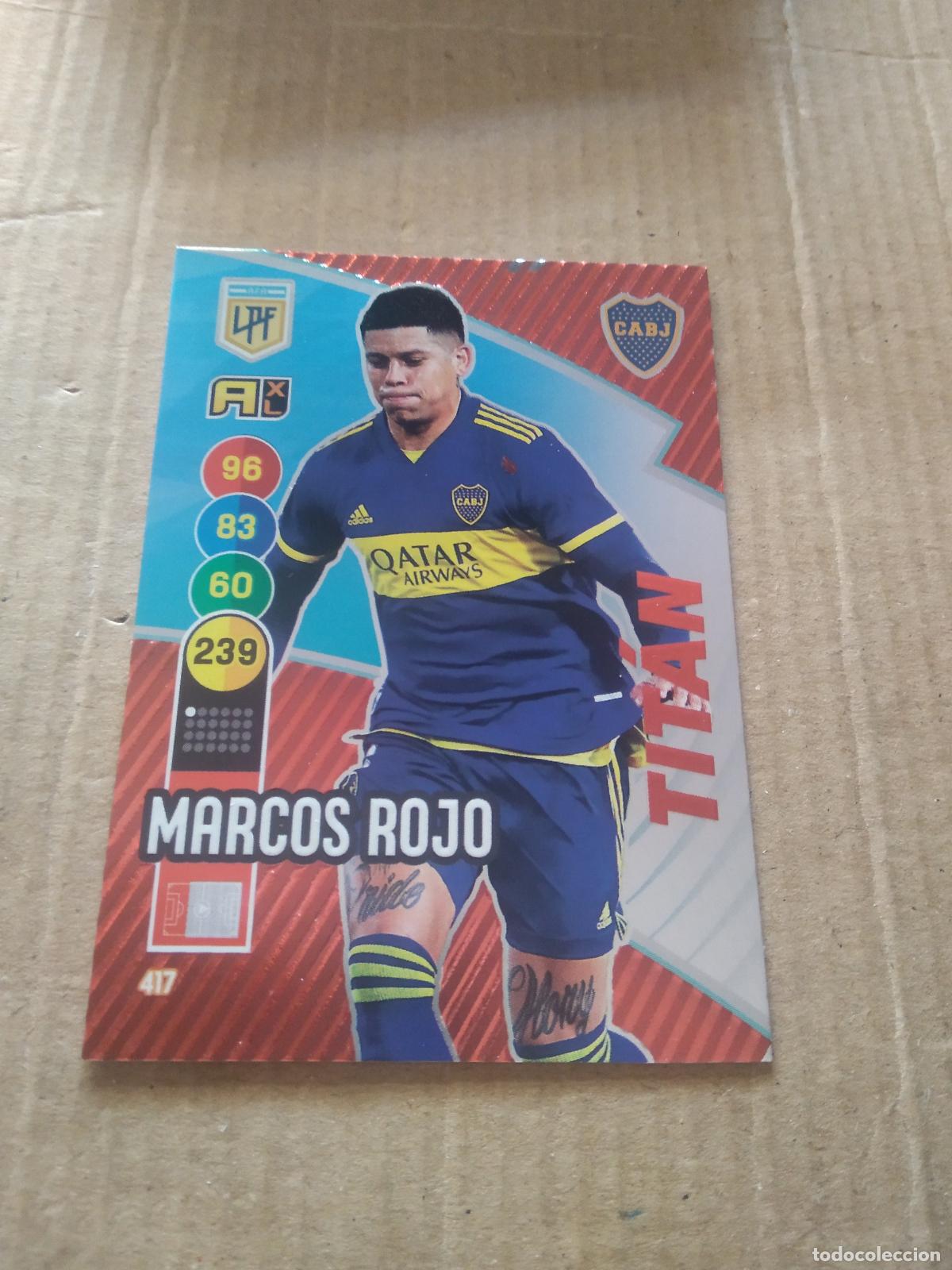 Cromos de F&uacute;tbol: 417 MARCOS ROJO BOCA JUNIORS CROMO FUTBOL ARGENTINO PANINI LIGA ARGENTINA 2021 ADRENALYN