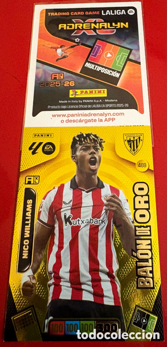 Cromos de F&uacute;tbol: ADRENALYN 25-26/ BAL&Oacute;N ORO 469