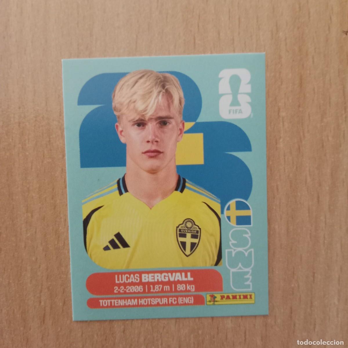 Cromos de F&uacute;tbol: LUCAS BERGVALL , SUECIA , STICKER CROMO N&ordm; SWE 8 , FIFA WORLD CUP 2026 - PANINI - A&Ntilde;O 2026.