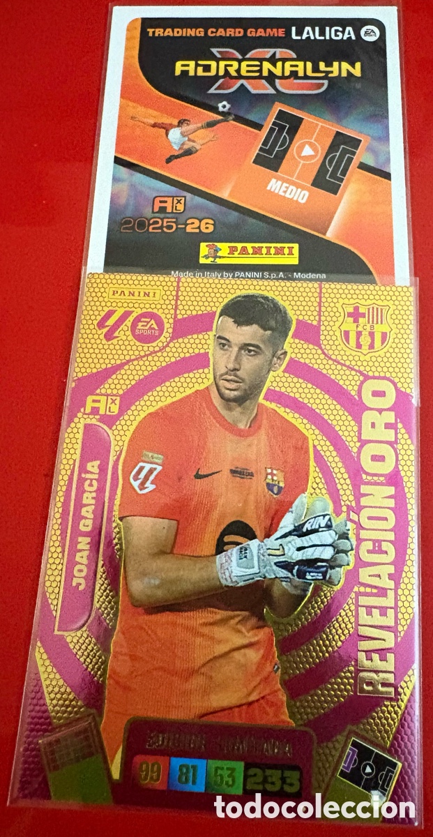 Cromos de F&uacute;tbol: ADRENALYN 25-26 REVELACI&Oacute;N ORO S/N JOAN