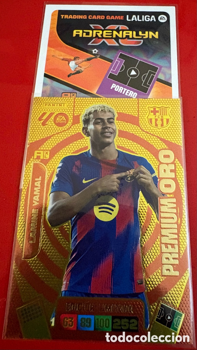 Cromos de F&uacute;tbol: PREMIUM ORO - ADRENALYN 25 26 - LAMINE