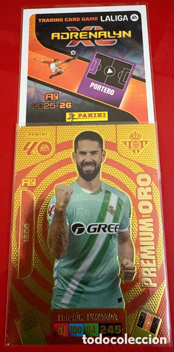 Cromos de F&uacute;tbol: PREMIUM ORO - ISCO - ADRENALYN 25-26