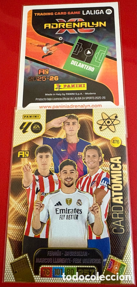 Cromos de F&uacute;tbol: ADRENALYN - CARD AT&Oacute;MICA 25-26 (476)