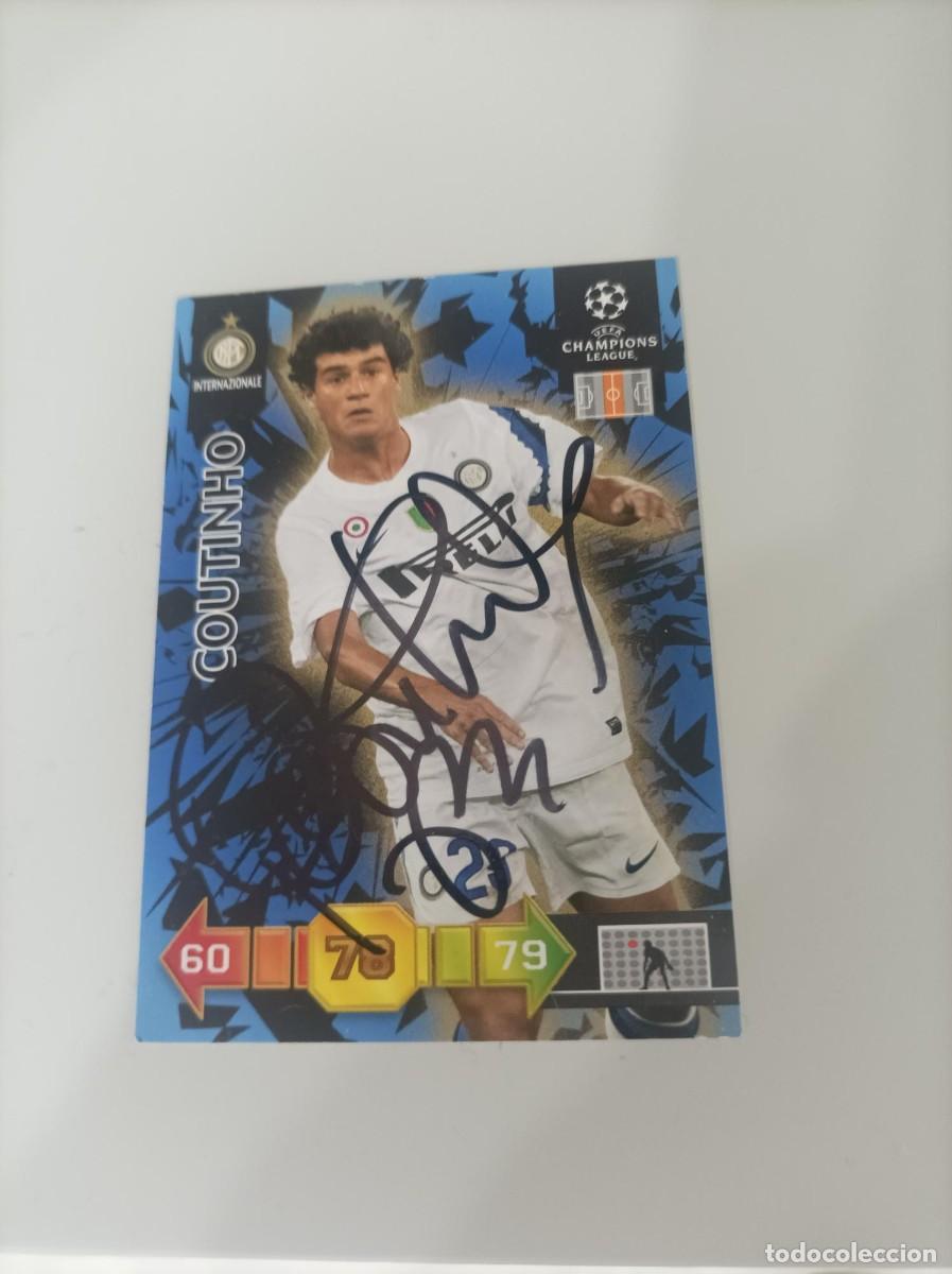 Cromos de f&uacute;tbol: Cromo firmado Coutinho Inter - Foto 1