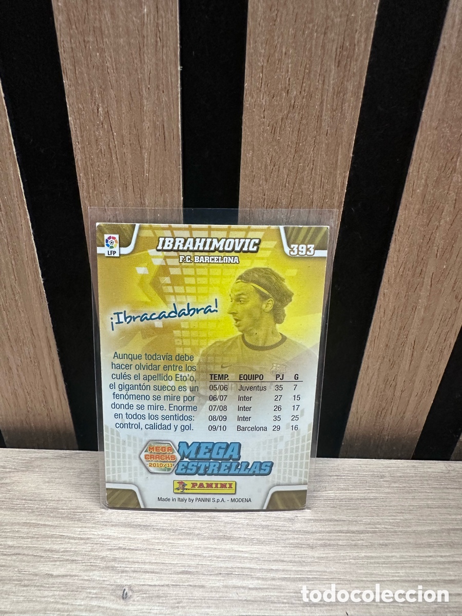 Cromos de f&uacute;tbol: Ibrahimovic Mega Estrellas 2010 - Foto 2
