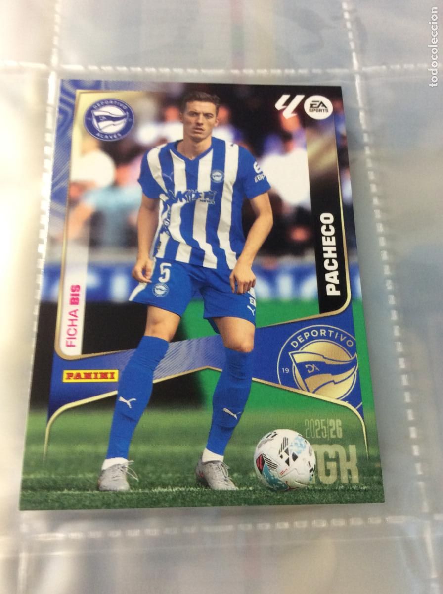 Football Stickers: Pacheco Ficha Bis Alav&eacute;s MGK 25/26 2025 2026 Panini