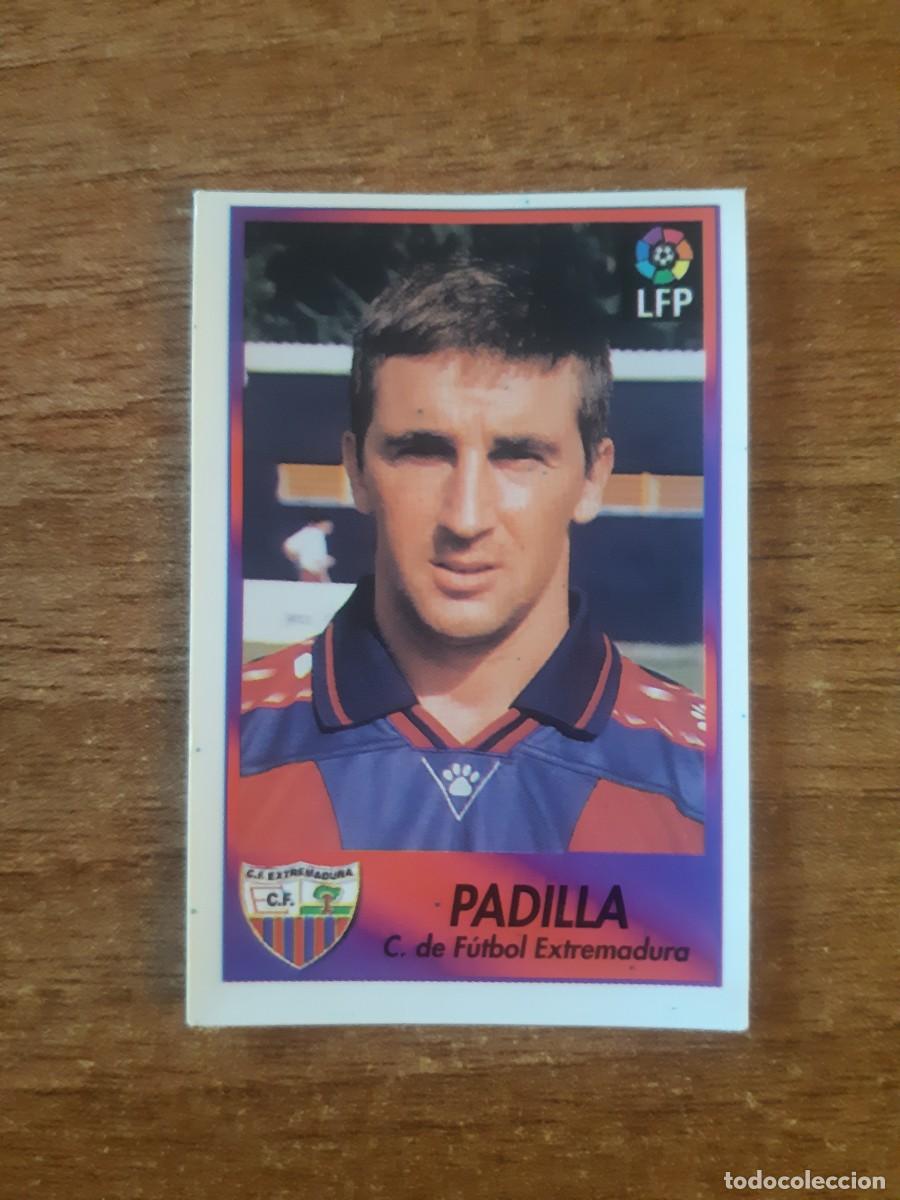 Fu&szlig;ball-Sticker: N&deg;95 Padilla (Extremadura) Liga 96-97 BOLLYCAO. Trasera normal. Nunca pegado, sin pegar