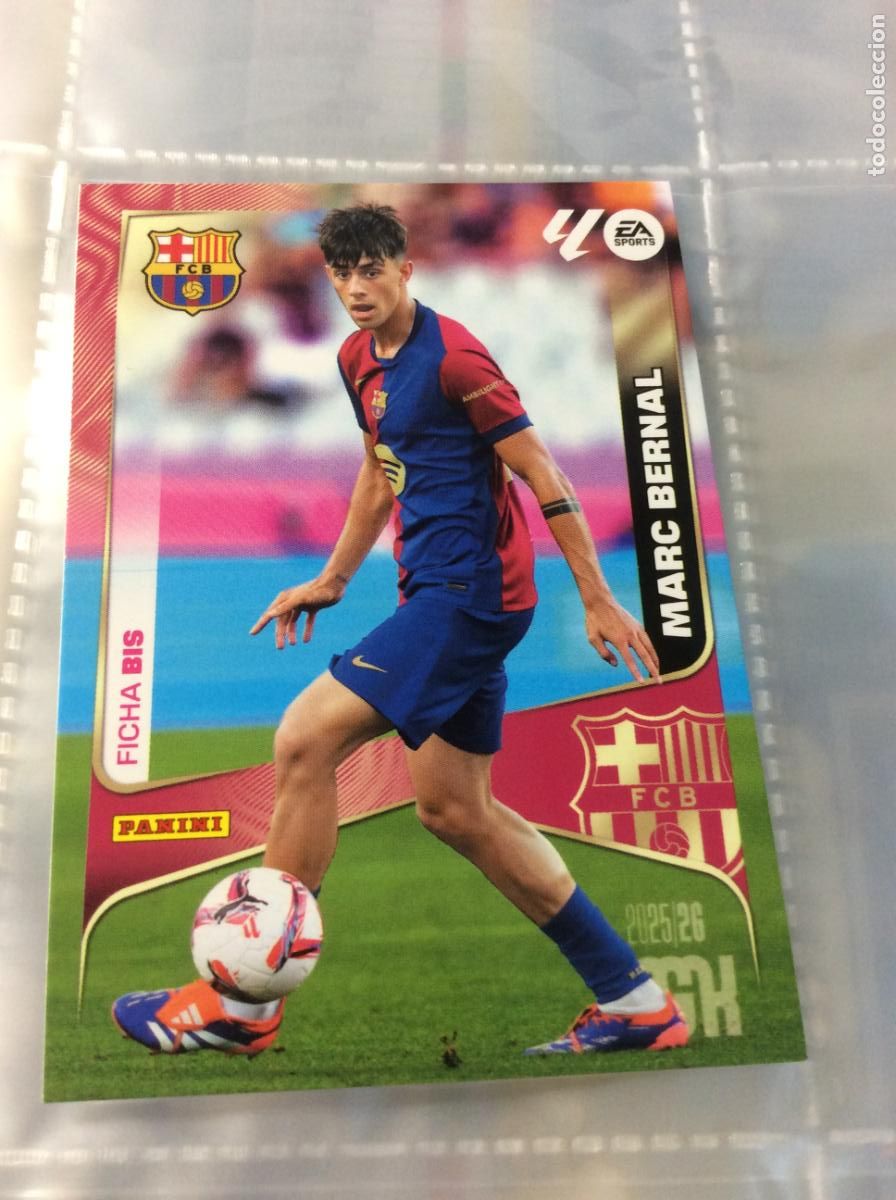 Fu&szlig;ball-Sticker: Marc Bernal Ficha Bis FC Barcelona MGK 25/26 2025 2026 Panini