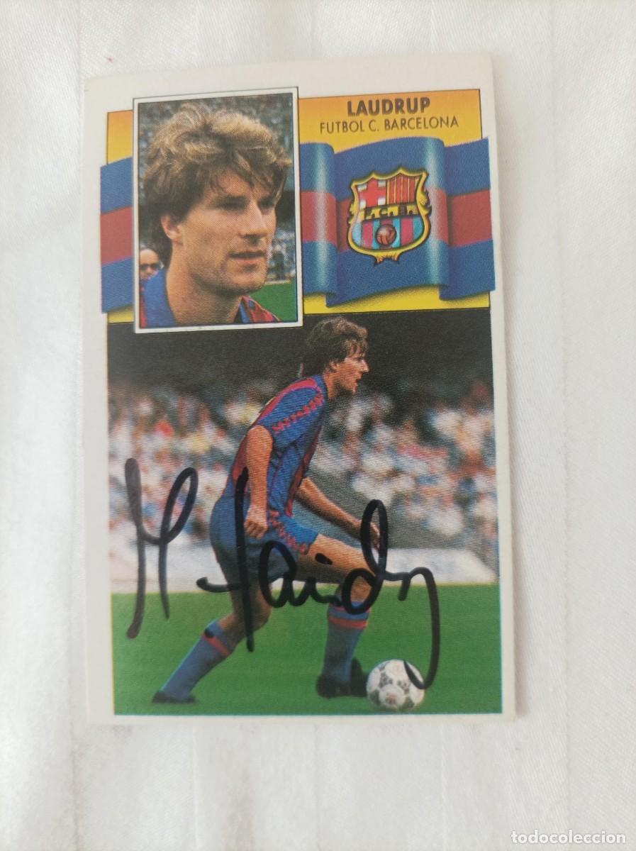 Cartes &agrave; collectionner de Football: Cromo futbol firmado Laudrup