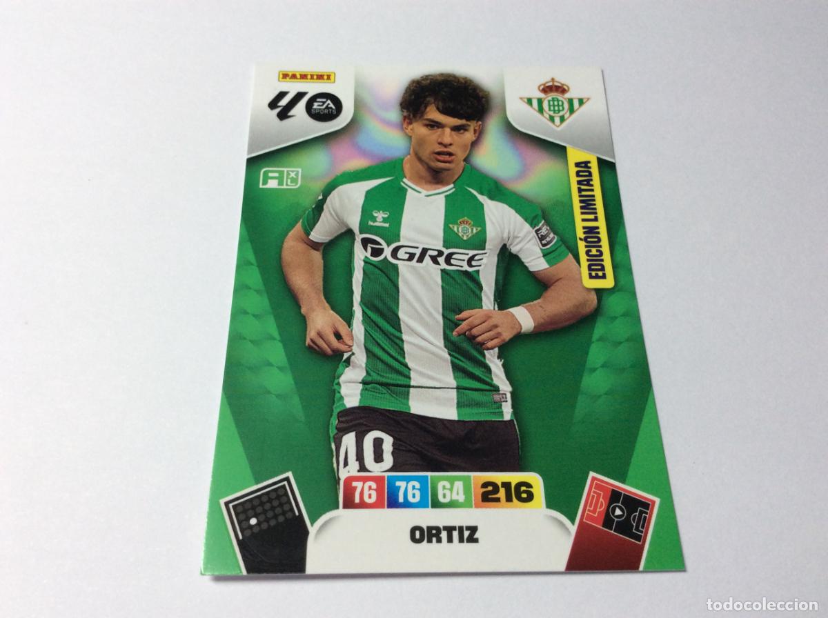 Cromos de F&uacute;tbol: Ortiz Edici&oacute;n Limitada Real Betis Adrenalyn 25/26 2025 2026 Panini