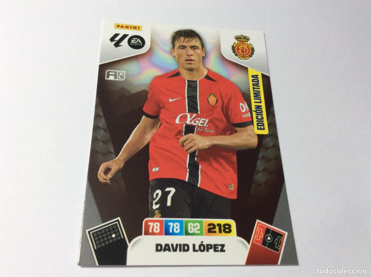 Cromos de F&uacute;tbol: David L&oacute;pez Edici&oacute;n Limitada Mallorca Adrenalyn 25/26 2025 2026 Panini