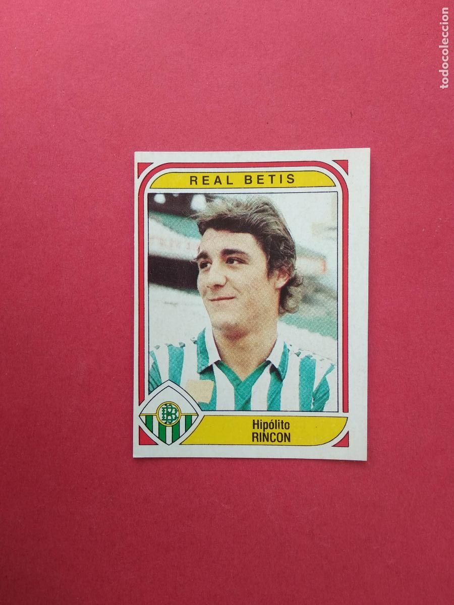 Cromos de F&uacute;tbol: PANINI FUTBOL LIGA 83 84 1983 1984 CROMO NUNCA PEGADO N&ordm; 71 HIPOLITO RINCON BETIS