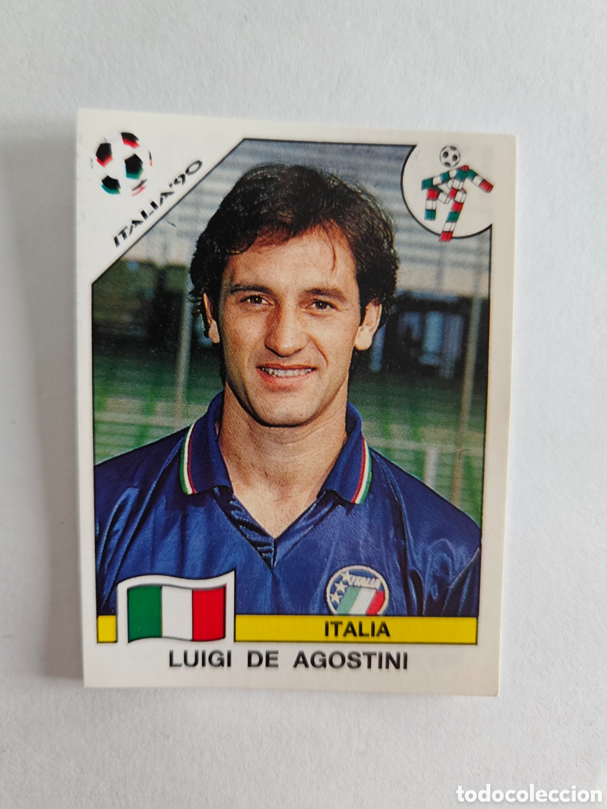 Cromos de F&uacute;tbol: LUIGI DE AGOSTINI ITALIA 47 MUNDIAL ITALIA 1990 90 PANINI NUNCA PEGADO SIN PEGAR