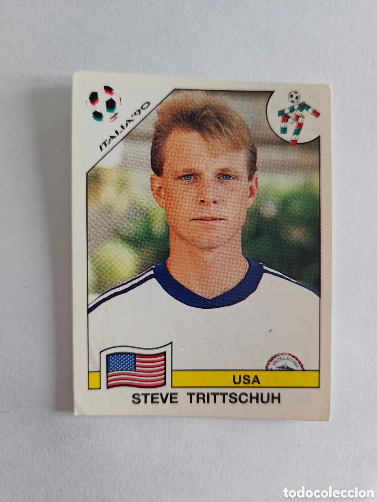 Cromos de F&uacute;tbol: STEVE TRITTSCHUH 102 ESTADOS UNIDOS USA MUNDIAL ITALIA 90 ITALIA 1990 SIN PEGAR NUNCA PEGADO