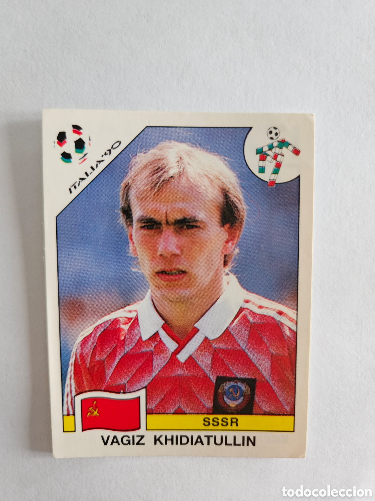 Cromos de F&uacute;tbol: VAGIZ KHIDIATULLIN UNION SOVIETICA SSSR 139 MUNDIAL ITALIA 1990 90 PANINI NUNCA PEGADO SIN PEGAR