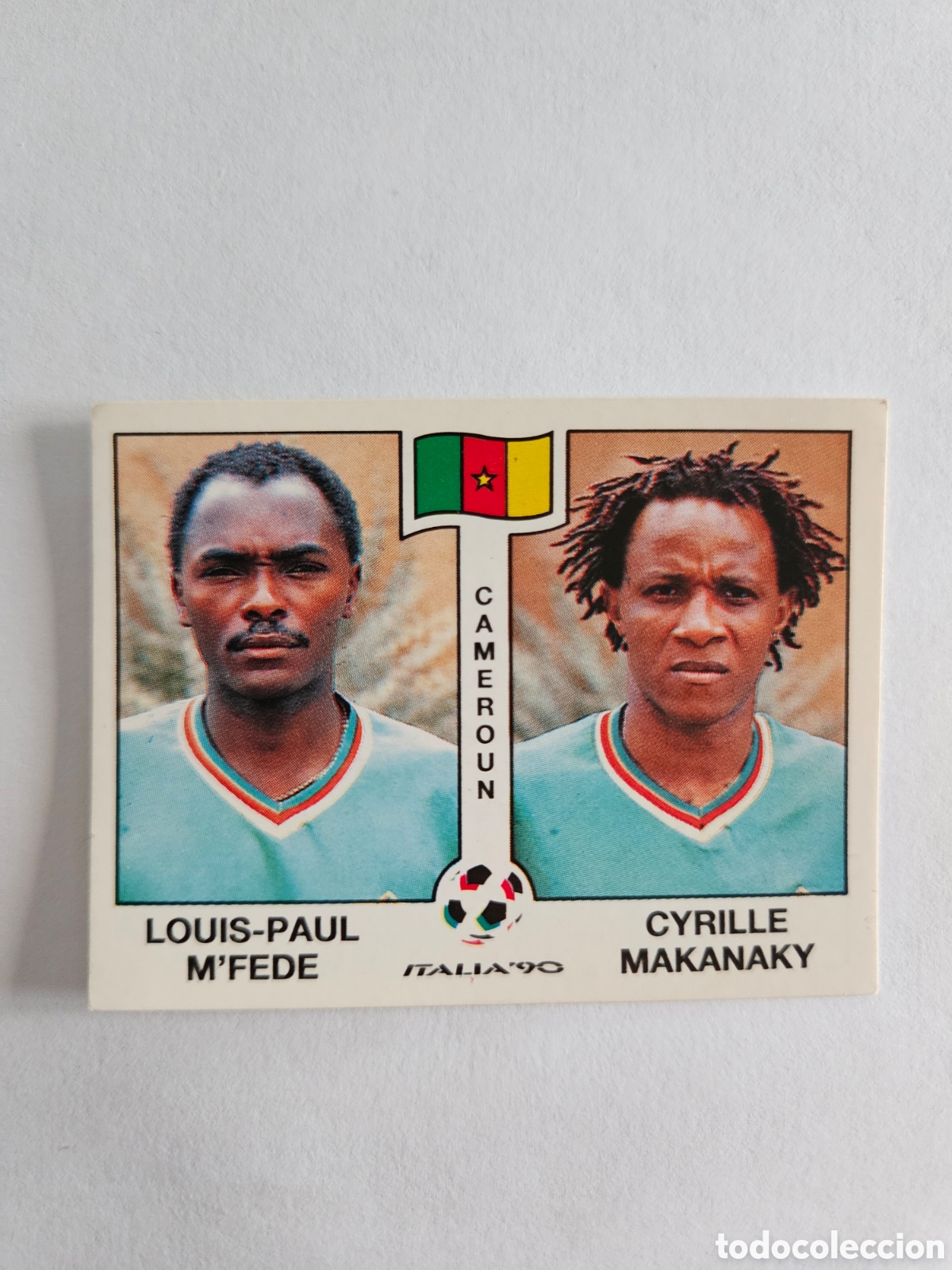 Cromos de F&uacute;tbol: M'FEDE - MAKANAKY SELECCION CAMERUN 178 MUNDIAL ITALIA 1990 90 PANINI NUNCA PEGADO SIN PEGAR