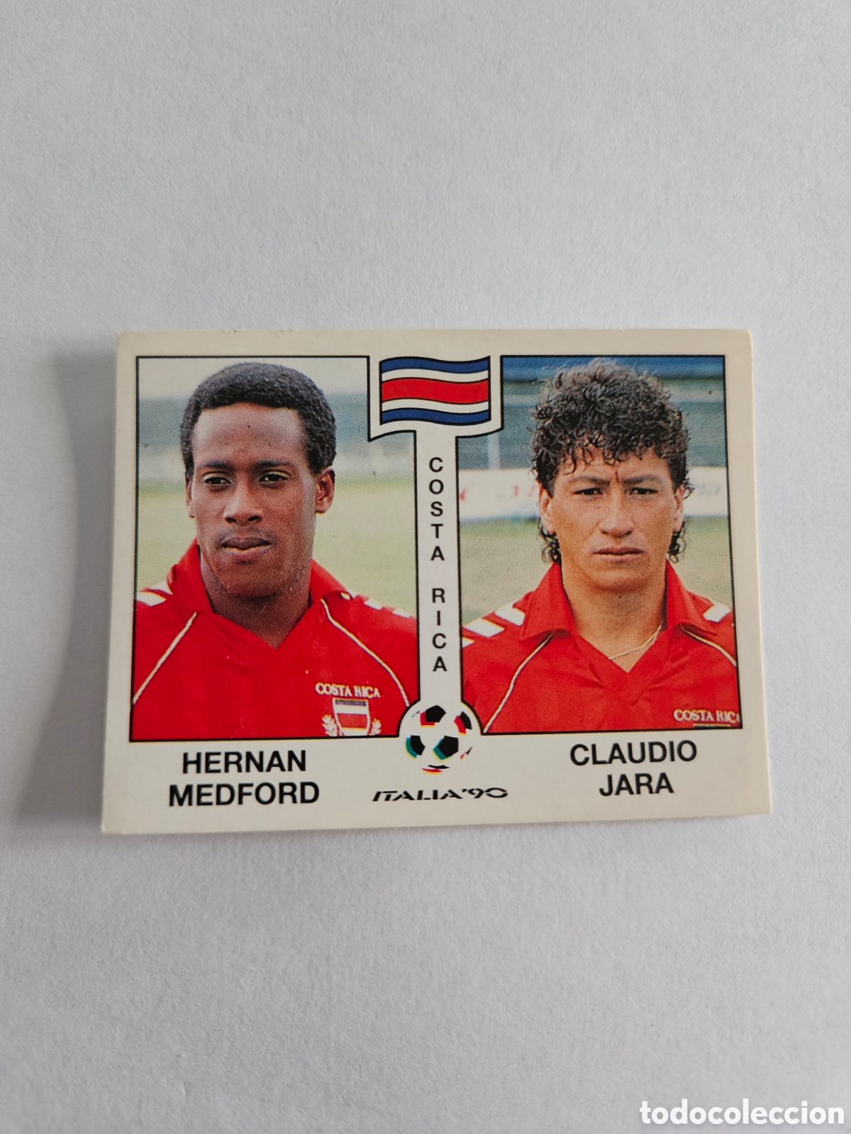 Cromos de F&uacute;tbol: HERNAN MEDFORD - CLAUDIO JARA COSTA RICA 190 MUNDIAL ITALIA 1990 90 PANINI NUNCA PEGADO SIN PEGAR