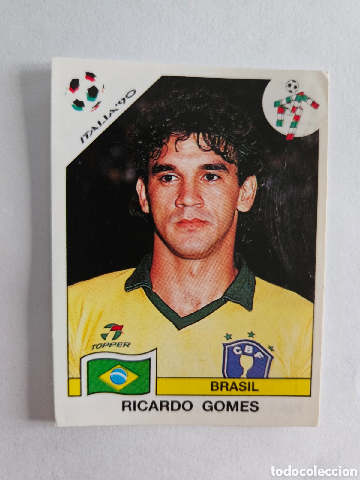 Cromos de F&uacute;tbol: RICARDO GOMES BRASIL 197 MUNDIAL ITALIA 1990 90 PANINI NUNCA PEGADO SIN PEGAR