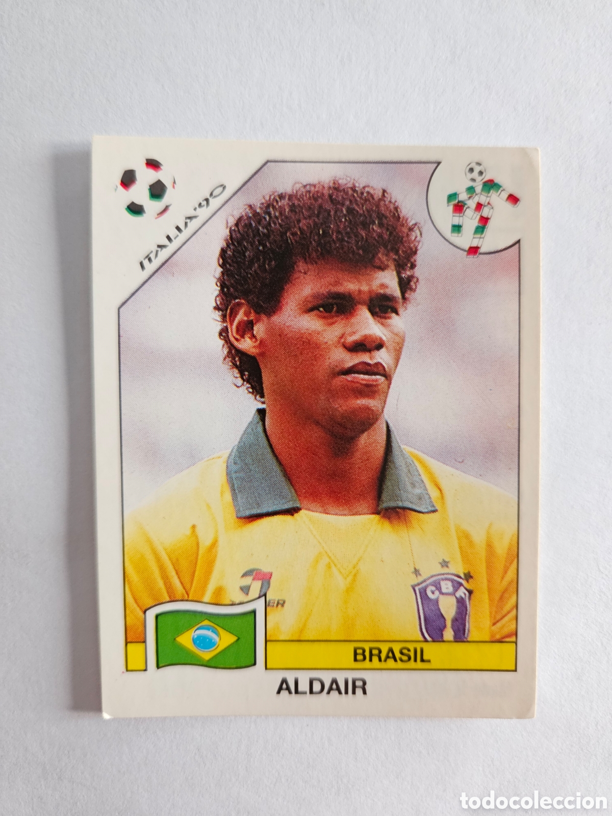 Cromos de F&uacute;tbol: ALDAIR SELECCION BRASIL 198 MUNDIAL ITALIA 1990 90 PANINI NUNCA PEGADO SIN PEGAR