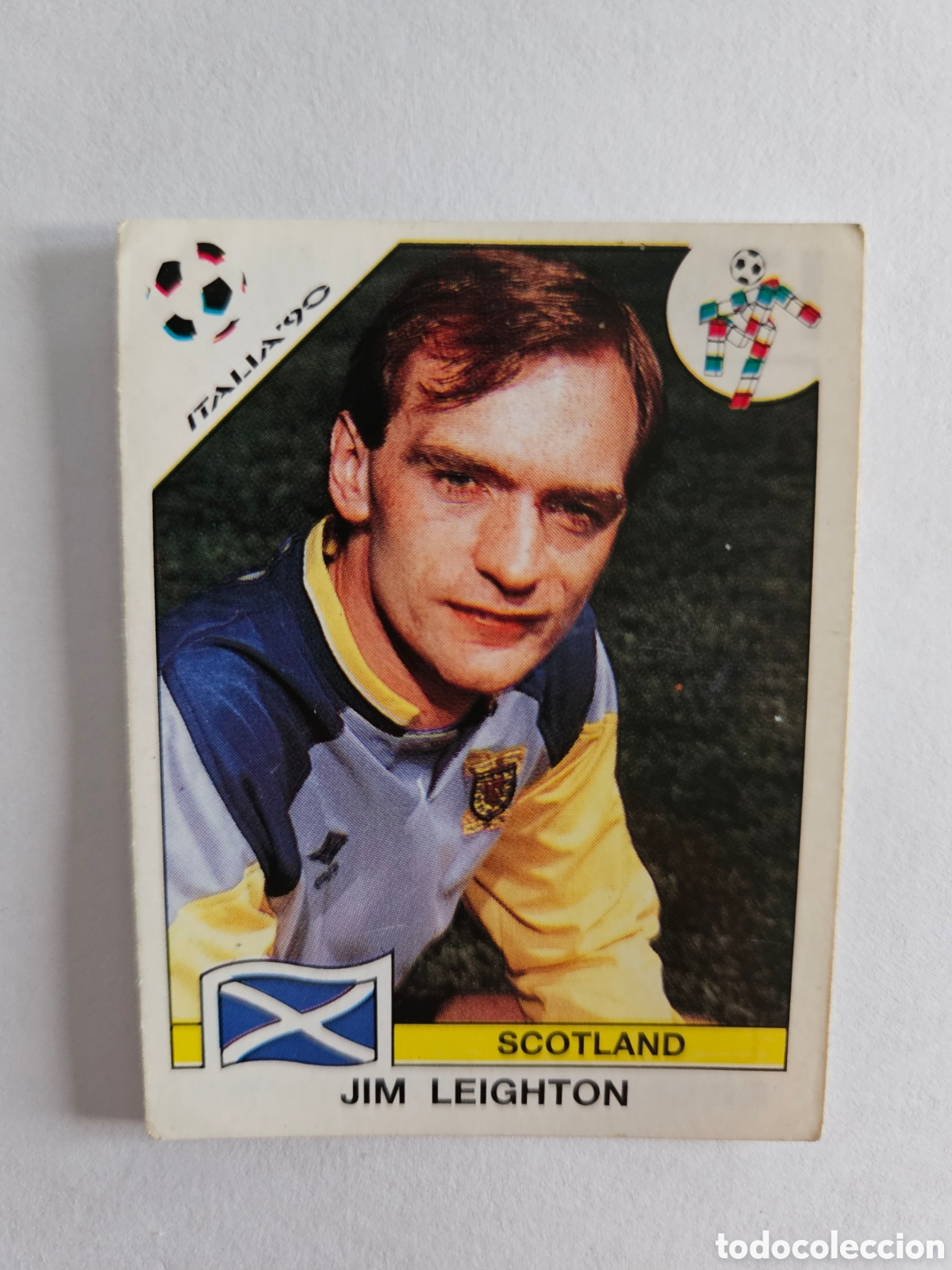 Cromos de F&uacute;tbol: CROMO SIN PEGAR FUTBOL 90 PANINI MUNDIAL ITALIA 1990 ESCOCIA 211 JIM LEIGHTON