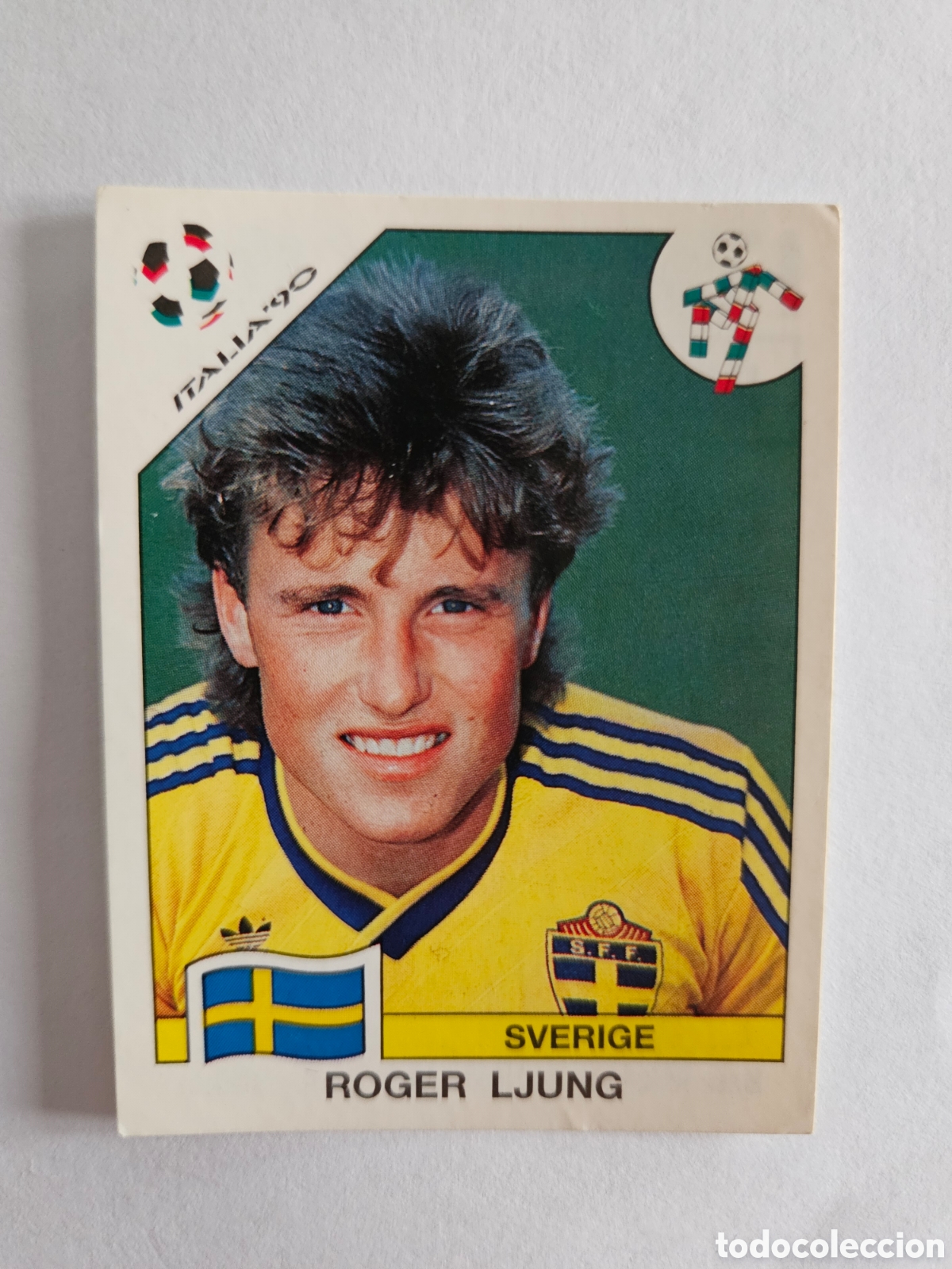 Cromos de F&uacute;tbol: ROGER LJUNG SELECCION SUECIA 236 MUNDIAL ITALIA 1990 90 PANINI NUNCA PEGADO SIN PEGAR