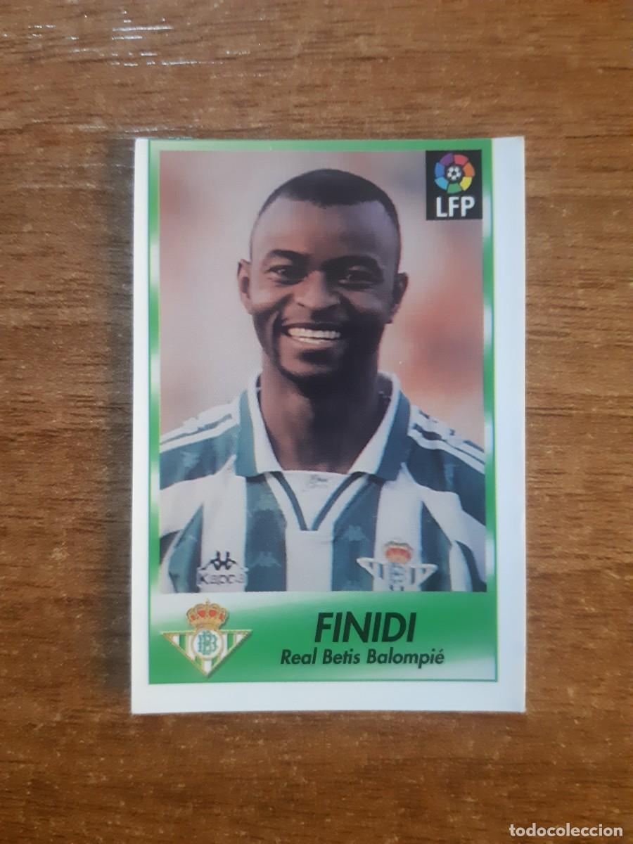 Cromos de Futebol: N&deg;24 Finidi (Betis) Liga 96-97 BOLLYCAO. Trasera normal. Nunca pegado, sin pegar