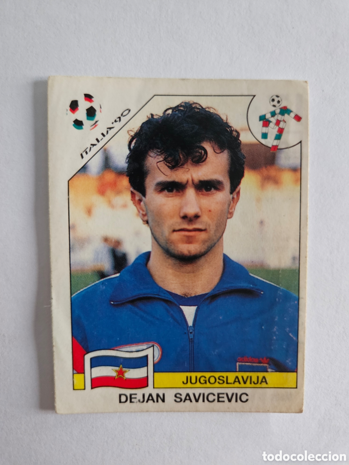 Cartes &agrave; collectionner de Football: DEJAN SAVICEVIC SELECCION YUGOSLAVIA 284 MUNDIAL ITALIA 1990 90 PANINI NUNCA PEGADO SIN PEGAR